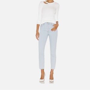 Levi's Wedgie Icon Fit Signal Lost Light Blue Wash Ankle Jeans